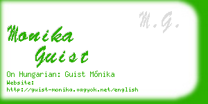 monika guist business card